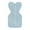 Blue, variant on Love to Dream Swaddle Up LITE Cotton 0.2 TOG Baby Sleep Sack, Arms Up Design, Twin Zipper, Newborn 5-8.5 lbs, You are My White
