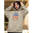 thumbnail image 2 of Hug Your Corgi Calligraphy Hoodie Women -Image by Shutterstock, Female 5X-Large, 2 of 4
