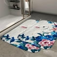 thumbnail image 2 of 1pc Embroidered Rabbit Absorbent Non-Slip Bathroom Thickened Flannel Rug Decor,Soft,Quick Drying,Suitable For Indoor/outdoor Use,Bathrooms,Bedrooms,Kitchens,Terrace,Laundry Rooms,16"x24", 2 of 9
