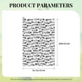 thumbnail image 4 of Easygdp Fish Bones Golf Towel 24x16in for Men and Women with Carabiner Clip for Easy Attachment, 4 of 8