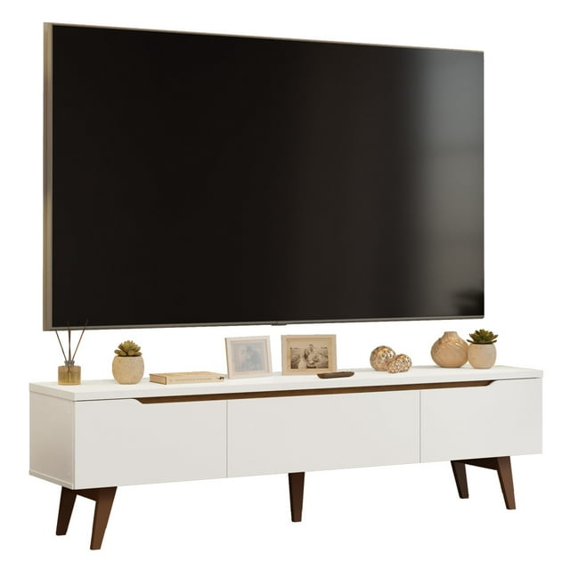 Mueble Mesa para TV Madesa Reims hasta 80' Blanco