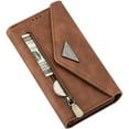 thumbnail image 3 of Wallet Case for Samsung Galaxy S22+ Plus (Not S22), Crossbody Neck Strap Lanyard Purse Handbag Shoulder Strap Cover with ID Card Holder Phone Case for Samsung Galaxy S22 Plus XK Brown, 3 of 14