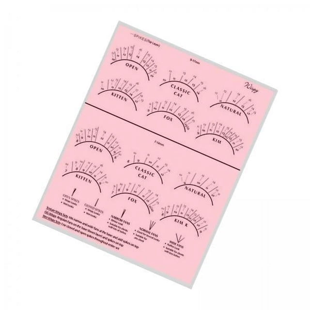 2xPractice Libro De Pestañas Profesional Pestañas Ejercicio De Entrenamiento Niñas Mujeres Rosa
