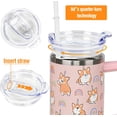 thumbnail image 3 of Corgi Gifts for Corgi Lovers, Corgi Tumbler 40 Oz Tumbler with Handle and Straw, Stainless Steel Vacuum Insulated Coffee Tumbler, Dog Stuff Accessories Decor, Dog Gifts for Women, 3 of 6