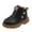 Black, variant on Fjofpr Shoes for Girls Toddler Shoes for Boys Toddler Girl Shoes Black Boots Children Infant Baby Girls Boys Solid Tie Winter Warm Short Boots Casual Shoes
