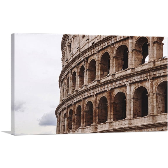 ARTCANVAS Colosseum Flavian Amphitheatre Rome Italy Canvas Art Print - Size: 26" x 18" (0.75" Deep)