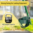 thumbnail image 5 of EOTVIA Toddler Swing, Heavy Duty High Back Full Bucket Toddler Swing Seat with Coated Chains, Green Baby Swing Outdoor Swing Set Accessories for Backyard Ourdoor Indoor, Easy Install,Support 330lbs, 5 of 12