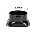 thumbnail image 1 of Duct Connector Square Flange Abs Plastic for 100-300mm Dia Hose Check Valve, 1 of 4