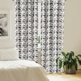 thumbnail image 2 of Ambesonne Exotic Curtains, Wild Tropical Sea Lion, Pair of 28"x84", Cadet Blue Mauve, 2 of 5