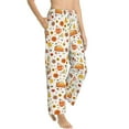 thumbnail image 6 of Salouo Autumn Print Women's Pajama Pants Casual Loose Sweatpants PJs Flowy Pants Drawstring Palazzo for Women Wide Leg Pants Lounge Pajama -Medium, 6 of 8
