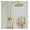 Style 3, variant on Rainfall Shower Sets Faucet Mixer Tap With Tub Faucet Brass Luxury Brushed Gold Bath & Shower Faucet Set Bathtub Faucet