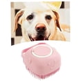 thumbnail image 2 of Cepillo de Baño para Mascotas Silicone Shampoo Rosa con Masaje Dispensador para Perro y Gato, 2 of 9