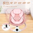 thumbnail image 3 of Baby Swing Uuoeebb portátil eléctrico con Bluetooth, color rosa, 3 of 6