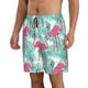thumbnail image 2 of Fotbe Flamingo Trajes de Baño Estampados para Hombre, Shorts de Verano de Secado Rápido, Ropa de Playa, Bañadores-Medium, 2 of 6