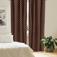 thumbnail image 2 of Ambesonne Fleur De Lis Curtains, Royal Pattern, Pair of 28"x63", Burgundy Earth Yellow, 2 of 5