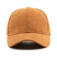 thumbnail image 2 of Otoño e invierno, pana para mujer, color sólido, placa ligera, gorra de alero curvo, gorra de béisbol cálida japonesa para hombres y mujeres al aire libre, deportiva., 2 of 5