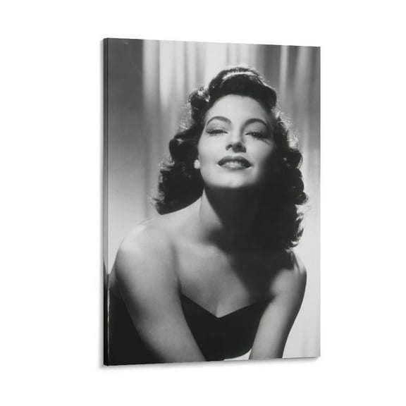 Classic Actresses Ava Gardner Sexy Poster Wall Art Picture Painting Poster Canvas Print Posters Artworks Bedroom Living Room Decor 16x24inch(40x60cm)