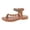 Brown, variant on IWRICH Women's Flat Sandals Dressy Summer Bohemian Flip Flops Elastic Ankle Strap Beach Sandal for Walking Travel Khaki 9.5
