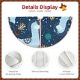 thumbnail image 5 of Kll Alpaca Astronaut In Space Christmas Tree Skirt 48",Party Decorations Farmhouse For Christmas Decorations Holiday Party, 5 of 8