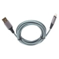 thumbnail image 3 of 6ft USB Cable w Case Belt Clip for iPhone 8/7/6S/6 - Charger Cord Power Wire Braided Long, Leather Swivel Holster Vertical Cover for iPhone 8/7/6S/6 Models, 3 of 11