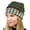 Green, variant on C.C Cable Knit Soft Stretch Multicolor Stitch Cuff Skully Beanie Hat, Denim