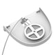thumbnail image 2 of Soporte De Altavoz Inteligente Soporte De Altavoz Inteligente Soporte De Audio Montado En La Pared Redondo De Ahorro De Espacio Para Amazon Echo Pop (Blanco), 2 of 8