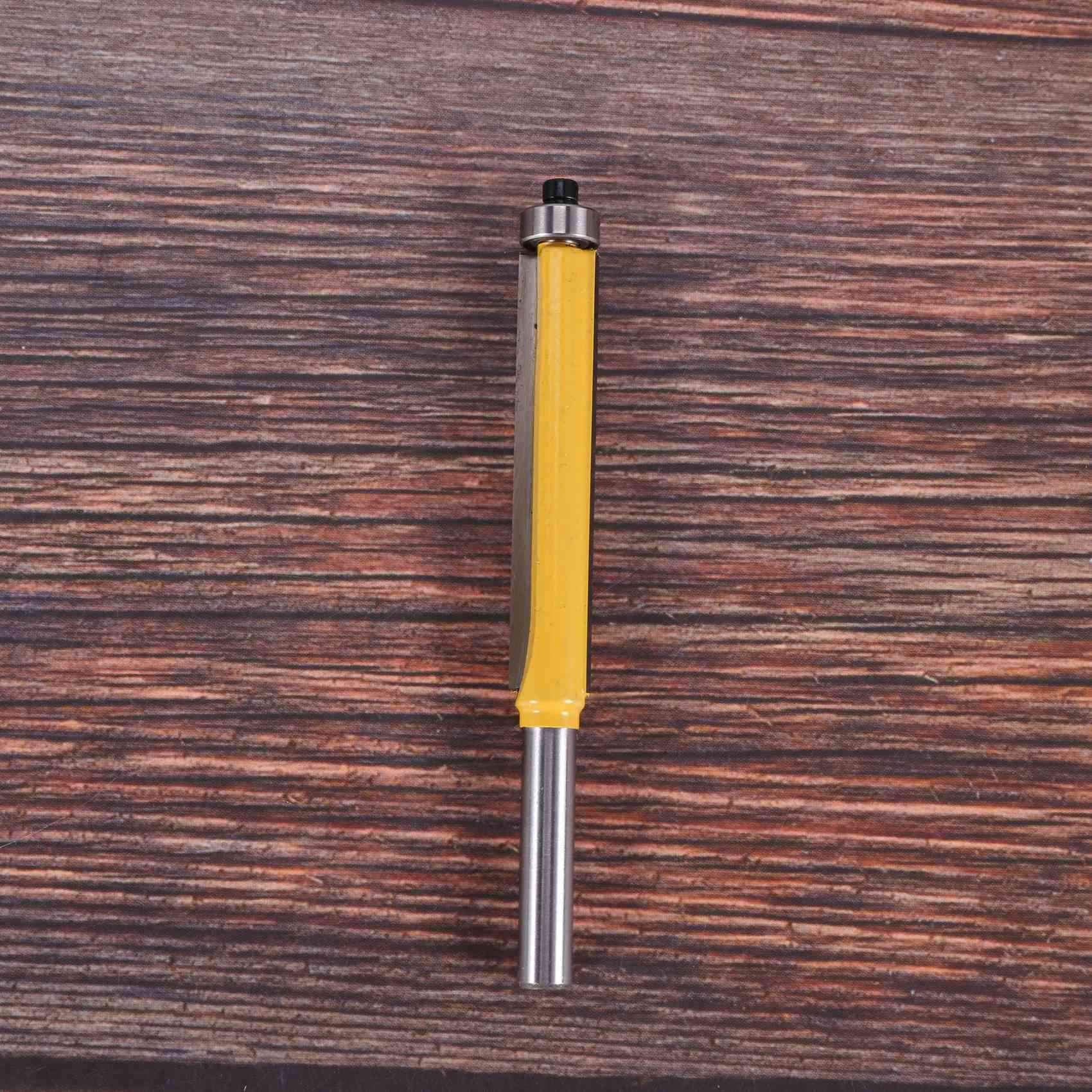 5pcs 2 Inch Height Extra Long Flush Trim Router Bit 1/4 Inch x 3/8 Inch Woodworking Milling Cutter for Wood DIY Tool
