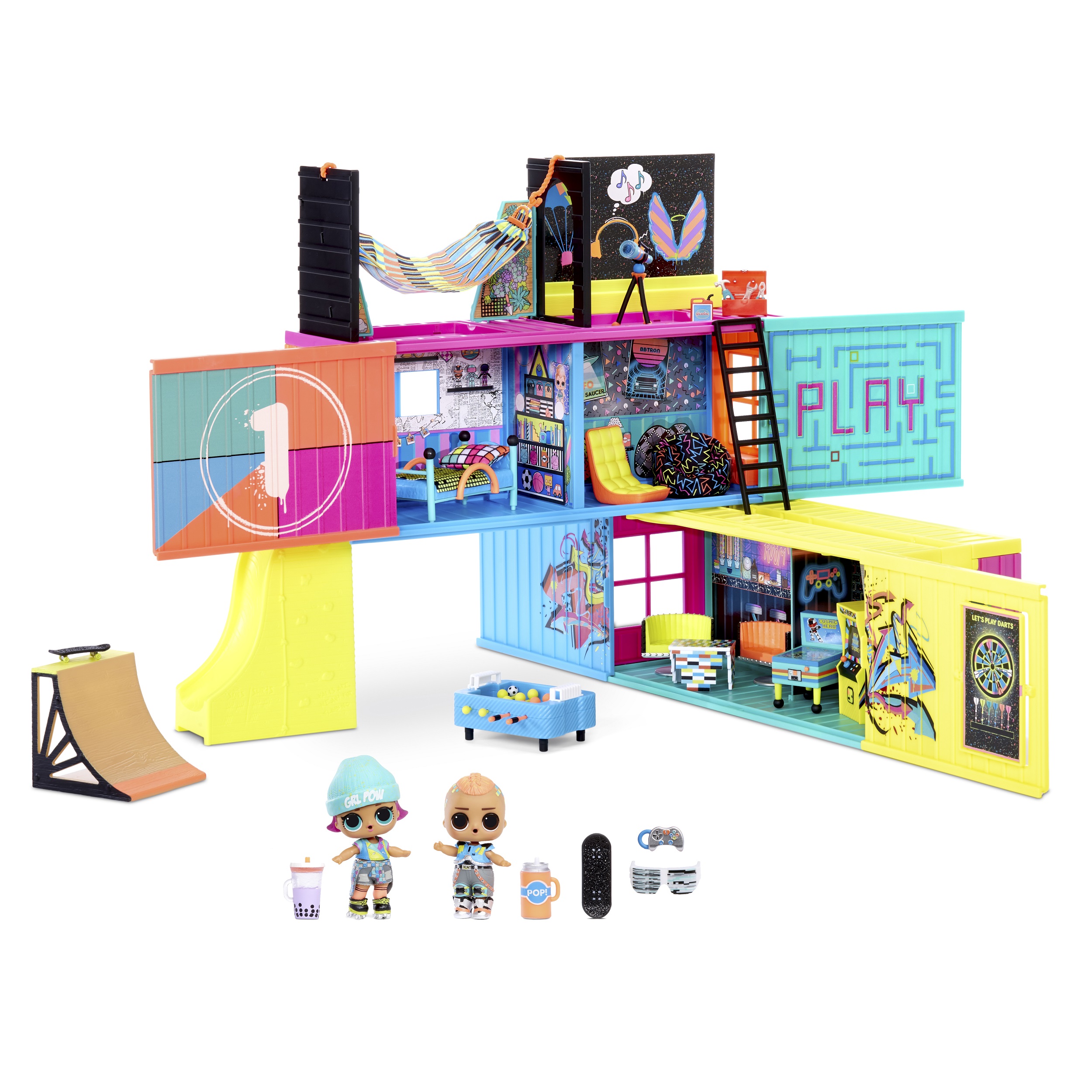 L.O.L. Surprise! Clubhouse Playset with 40+ Surprises and 2 Exclusives Dolls