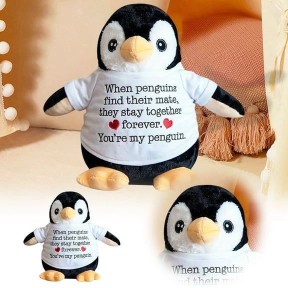 Super Cute Penguin Toy Soft Huggable Pillow for Kids Warm Companionship Adorable Baby Friend