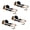 Black, variant on 4 Pack USA Utility 1" x 15' Ratchet Tie Down Strap w/S Hook for Boat Motorcycle Bike, Pink