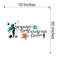 thumbnail image 4 of Bubbles Mermaid Lips Starfish Fish Wishes Mermaids Vibes Seahorse Statfish Princess Fish Queen Sweet Dreams Bedtime Unicorn Lovely Dream Holiday Decorating Wall Decal Sticker - Size: 10 In X 5 In, 4 of 5