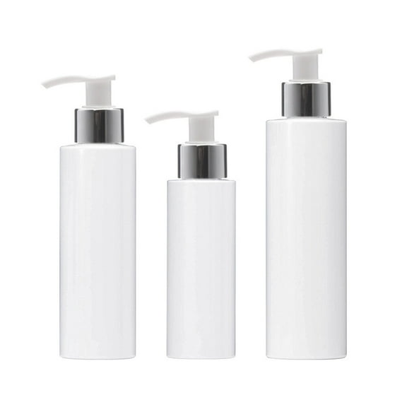 3 Pcs Squeeze Bottle Toiletries Container Travel Bottle Lotion White