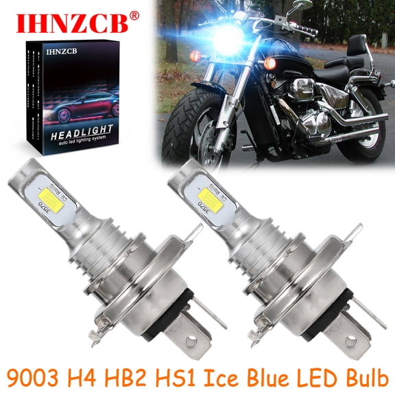 IHNZCB for Suzuki Marauder VZ800 VZ1600 - 2X HS1 9003 H4 HB2 LED Headlights Bulb 55W Ice Blue YTL,Motorcycle Light,Y82