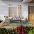 thumbnail image 3 of HOMETRENDS 8 ft. x 10 ft. Sage and Tan Flatweave Outdoor Rug, Grassland, 3 of 9