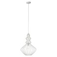 thumbnail image 1 of Dainolite 422-161P-WH Light Pendant, Matte White Wire Frame, 1 of 1