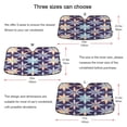 thumbnail image 5 of Universal Fit Accordion Auto Sunshade Windshield Sunshade 57'' x 31.5'' Geometric Stars, 5 of 8