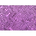 thumbnail image 1 of Ahgly Company Indoor Rectangle Solid Purple Modern Area Rugs, 7' x 9', 1 of 4
