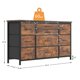 thumbnail image 3 of Yeshouse Cómoda de 10 cajones para armario, 55" Tv Stand, 47" cómoda de tela ancha con tomas de corriente, 3 of 9