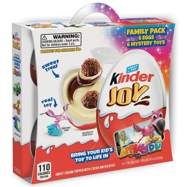 (6 Count) Kinder Joy Chocolate Candy Eggs With Toy Inside & Applaydu, 4