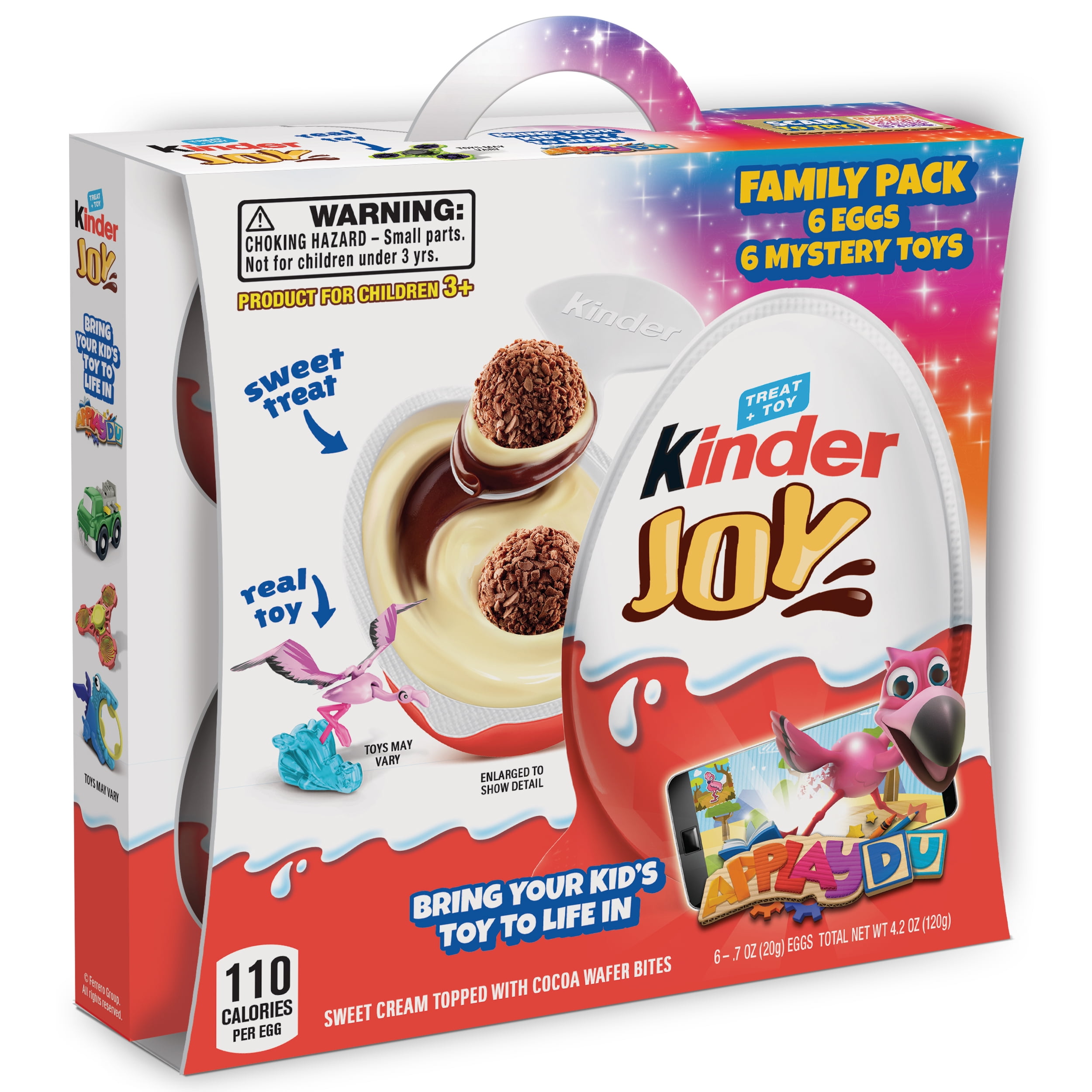  6 Count Kinder Joy Chocolate Candy Eggs With Toy Inside Applaydu 4