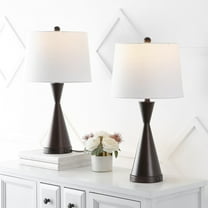 JONATHAN Y Colton 26" French Country Farmhouse Iron LED Table Lamp with USB Charging Port, Oil Rubbed Bronze (Set of 2), JYL4046C-SET2