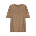 thumbnail image 5 of Wycnly Summer Tops for Women Workout Tops for Women Breathable Comfy Loose Pullover Top 2026 Casual Solid T Shirt Girls V-Neck 3/4 Sleeve Blouses, 5 of 6