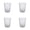 Clear, variant on Reusable Acrylic Drinking Glasses 1-4 PCS, 16OZ Unbreakable Tumblers, Stackable Drinking Cups, BPA Free Dishwasher Safe for Home Restaurant Outdoors