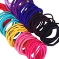thumbnail image 3 of CHICHUMID 50Pcs Stretchy Nylon Hair Rope Rubber Bands for Hair Holding in Assorted Colors, 3 of 6