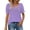 Purple-1, variant on Youyipin Womens Tops Casual Ruffle Trim Sleeve Square Neck T Shirts Summer Tops For Women