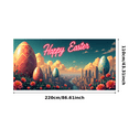 thumbnail image 3 of Glowing Happy Easter Banner with Bunny Element Easter Party Decoration Background Backdrop Photo Booth Props Easter Celebration Decor, 3 of 7