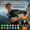 thumbnail image 3 of Haulvean 1.43-inch AMOLED Men's Military Smart Watches, with Answer/Make Calls/120 Sports Modes, Outdoor Fitness Tracker Watch, fits for Android and Iphone Devices (Vibrant Orange), 3 of 6