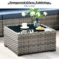 thumbnail image 4 of Ovios 6-Piece All-Weather Wicker Outdoor Sectional Sofa Set with Side Table, 4 of 7