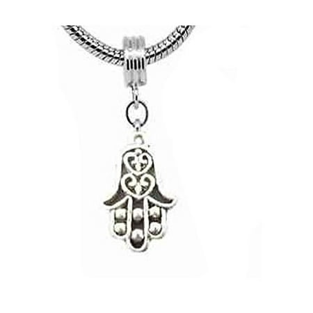Hamsa Hand Charm - Hamsa Hand Charm Dangle Spacer For Snake Chain Charm Bracelet