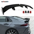 thumbnail image 6 of Universal 55" Rear Trunk Spoiler Wing Glossy Black GT Racing Spoiler DeckLid Lip Exterior Accessories Compatible with Mazda Nissan Sentra Toyota Camry Honda Civic Dodge Charger (Tape Install), 6 of 7
